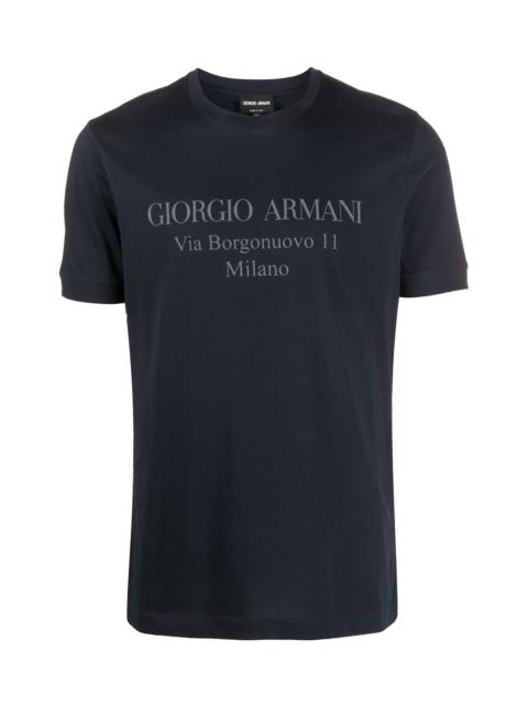 GIORGIO ARMANI LOGO PRINT T-SHIRT