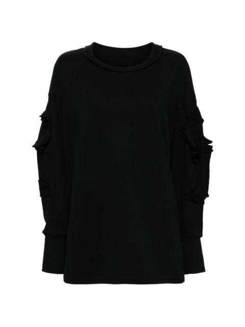 cotton long-sleeved sweatshirt