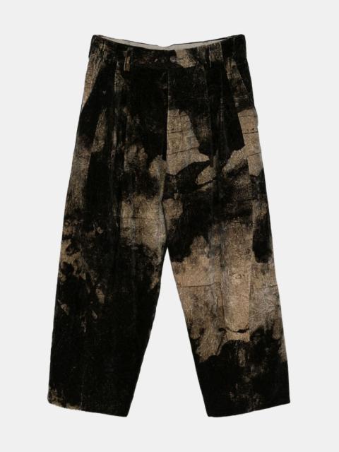 Ziggy Chen 0M2530538-54 VELVET DROP CROTCH TROUSERS