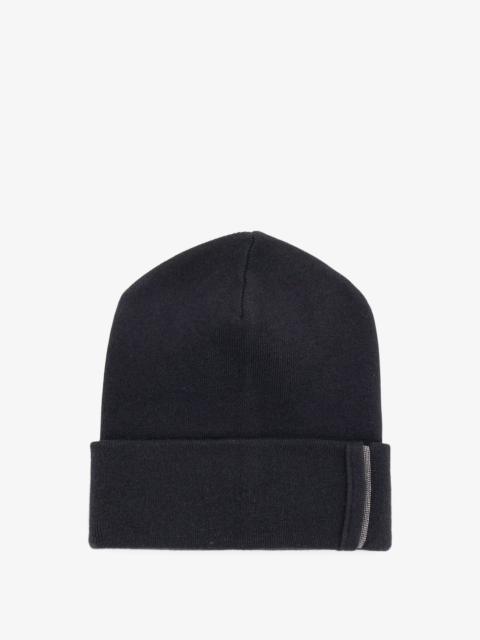 Brunello Cucinelli Brunello Cucinelli Women Cashmere Hat With Monili Detail