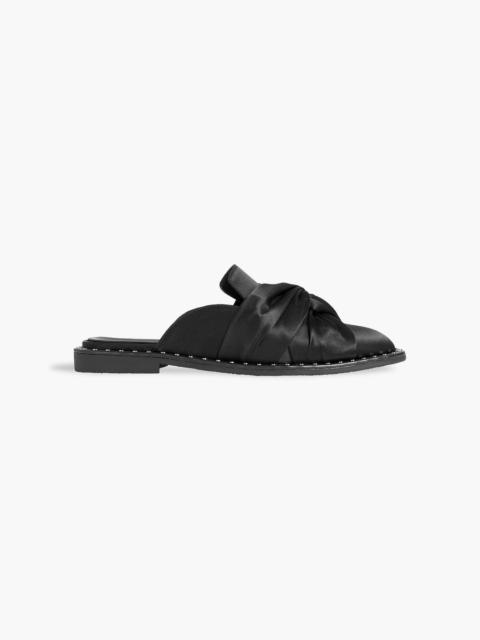 Stella McCartney Falabella twisted satin slippers