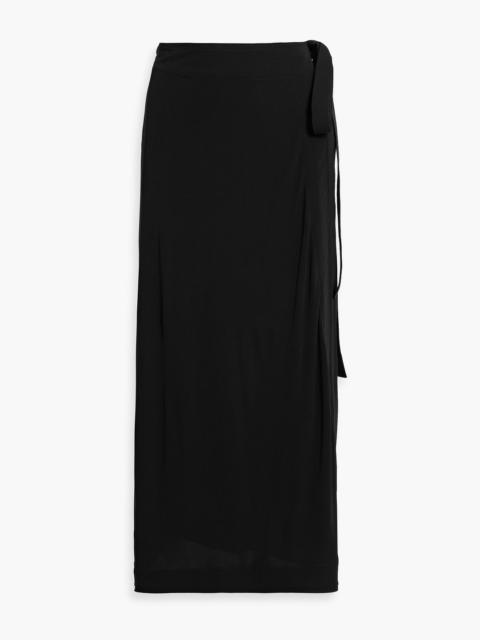 TOTEME Stretch-jersey midi wrap skirt