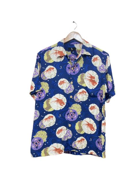 Other Designers Rayon Japanese Brand Koi Fish Shirt Made Japan