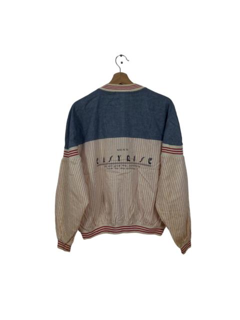 Other Designers VINTAGE CARDIGAN CUBIC MEASURE STRIPED BIG LOGO