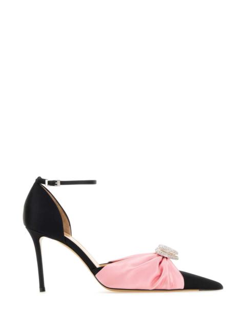 Mach&Mach Women Black Satin Pumps