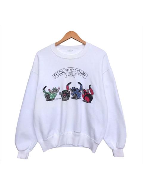 Other Designers Vintage Crazy Shirt Bkliban Hawaii Feline Sweatshirt Baggy