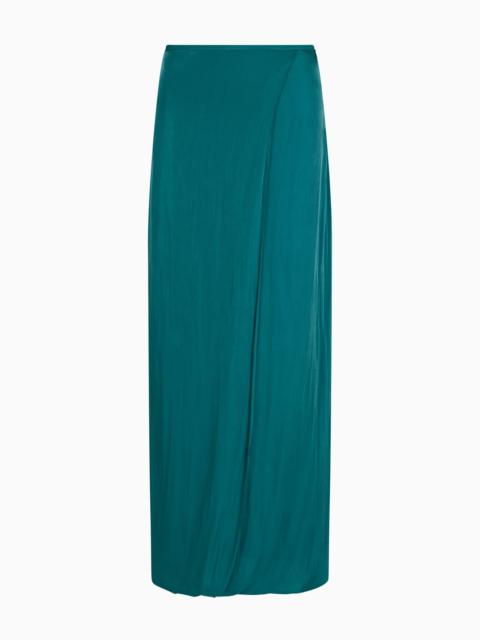 GIORGIO ARMANI LONG SKIRT IN DOUBLE SILK SATIN