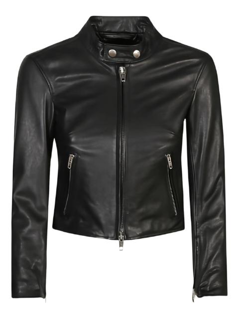 BALENCIAGA Racer Zipped Leather Jacket