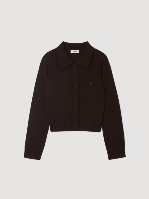 Sandro SHIRT-COLLAR CARDIGAN
