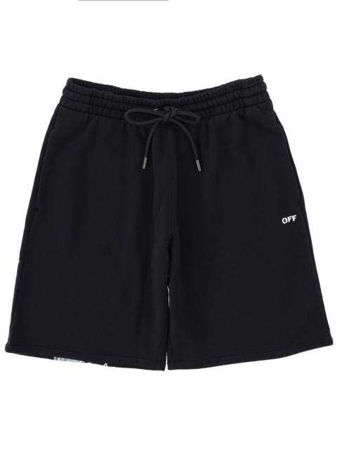 Off-White COTTON SHORTS WITH PRINT