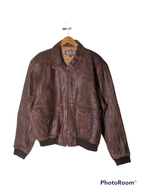 Other Designers Designer - Marc Laurent Leather Double Pocket Jacket