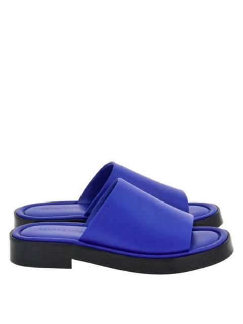 FERRAGAMO Ferragamo Giunone Leather Slide Sandals, Size 9