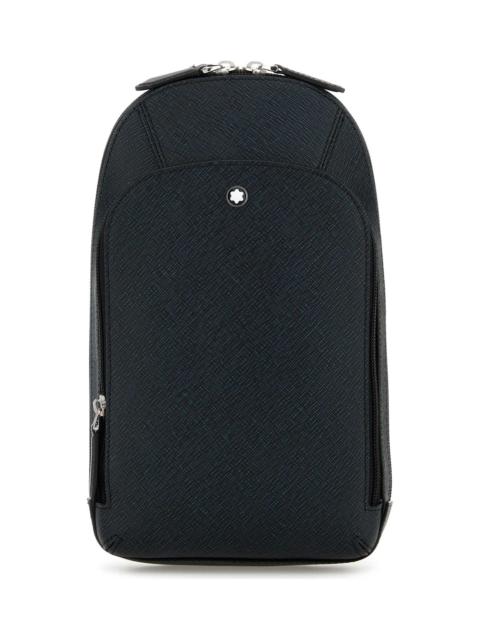 Montblanc Melange Blue Leather Crossbody Bag