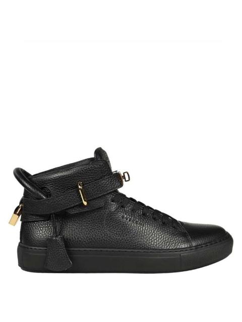 BUSCEMI Buscemi Men's Black Alce High-Top Leather Sneakers