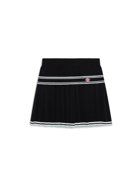 CASABLANCA Viscose Pleated Mini Skirt