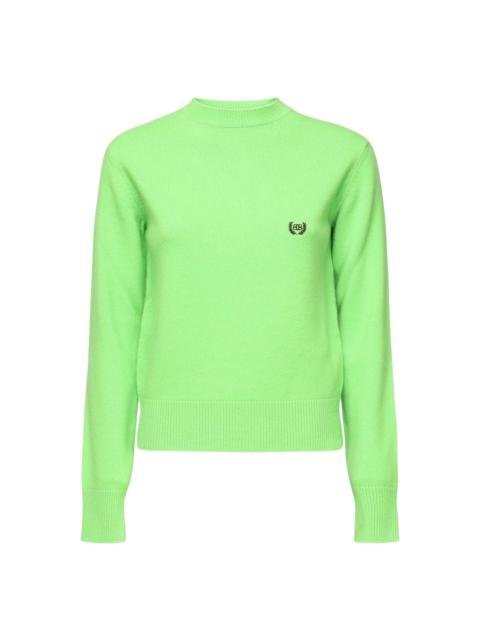 BALENCIAGA Bb Logo Embroidered Knitted Jumper