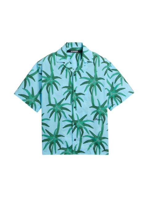 JACQUEMUS FLORAL-PRINT SHIRT