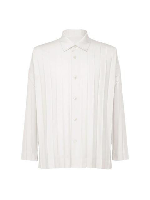 ISSEY MIYAKE SS25 LONG-SLEEVE EDGE SHIRT - WHITE