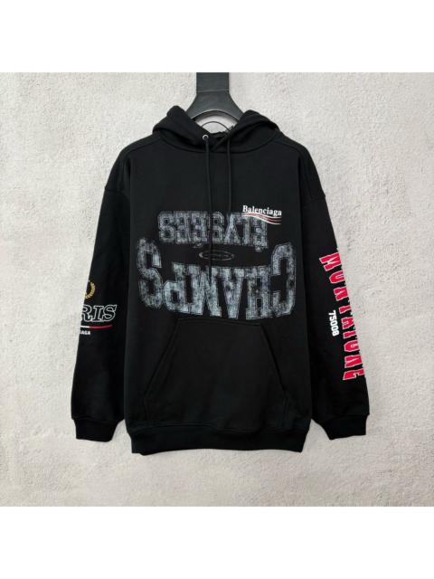 BALENCIAGA Balenciaga Overlayer Print Campaign Hoodie 