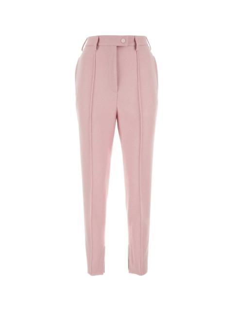Pink Stretch Wool Blend Pant