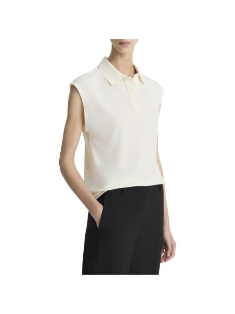 Vince Vince Cap Sleeve Polo Shirt