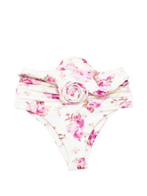 MAGDA BUTRYM Magda Butrym Floral Rosette Bikini Bottoms