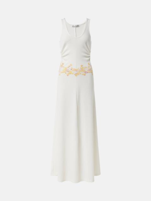 CHRISTOPHER ESBER Crystal Orbit lace-trimmed maxi dress
