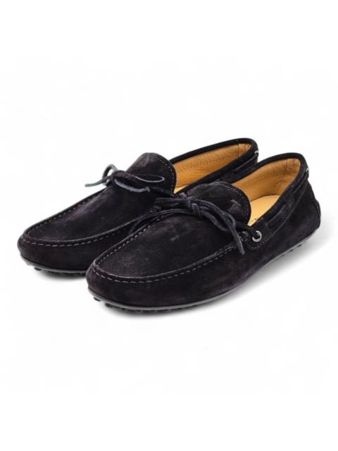 Tod's City Gommino Suede Loafers Black UK 6 US 7.5 - NWB $695