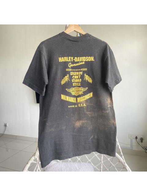 Other Designers Thrashed Faded Vintage 90s Harley Davison Genuine Patch Tee