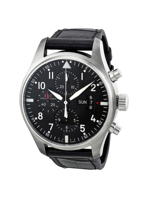 IWC Schaffhausen IWC Pilot Chronograph Automatic Black Dial Men's Watch IW377701