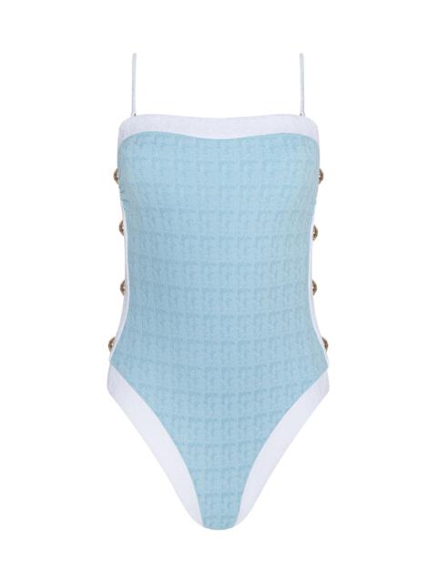 L'AGENCE Tory Bandeau One-Piece Swimsuit