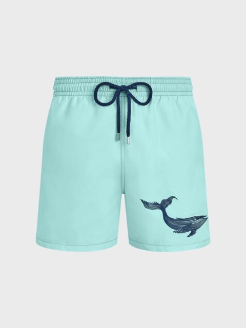 Vilebrequin MEN SWIM SHORTS EMBROIDERED WHALE
