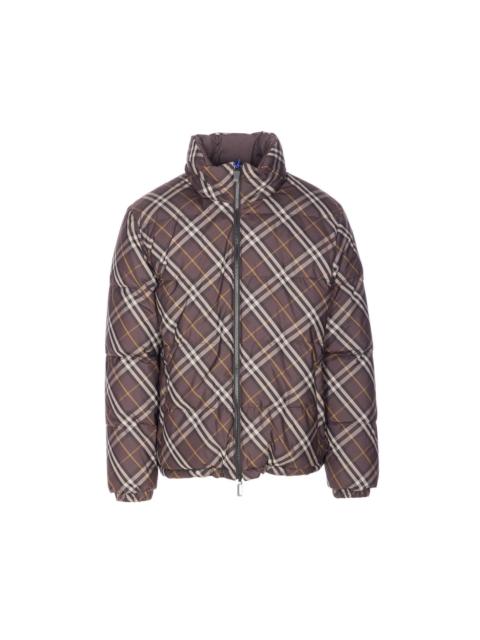 Burberry Burberry Men Snowdon Check Reversible Down Jacket