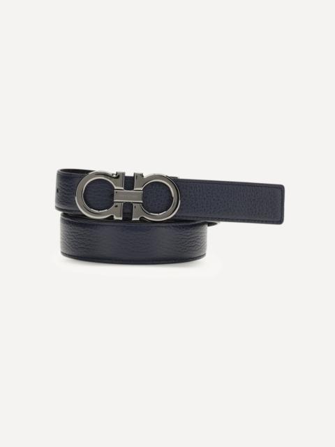 FERRAGAMO Reversible and adjustable Gancini Belt