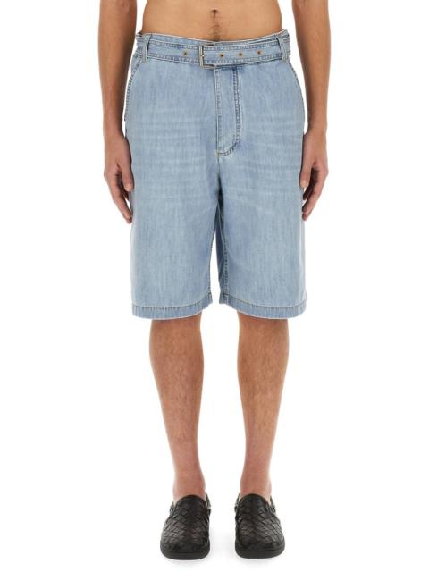 Bottega Veneta Bottega Veneta Men Denim Bermuda Shorts
