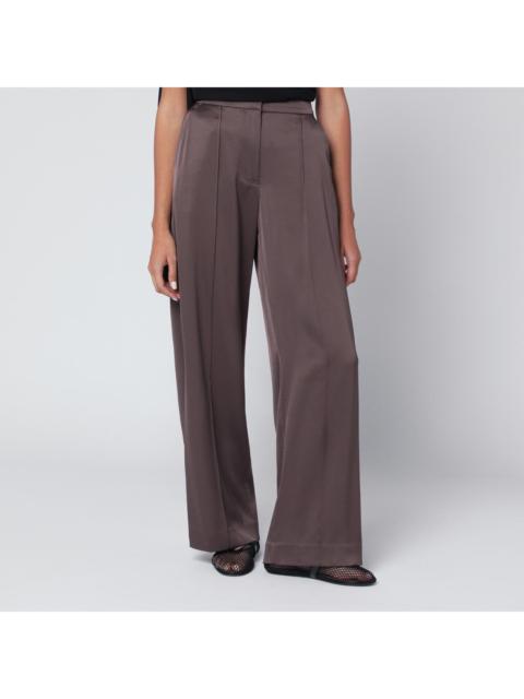 SIMKHAI Simkhai Kyra Trousers In Chocolate Satin Women