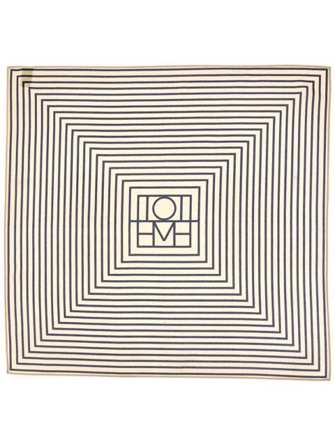 Totême Toteme Monogram Silk Scarf