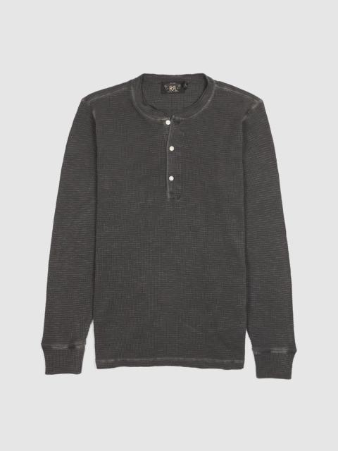 RRL by Ralph Lauren Double RL Long Sleeve Waffle Henley Shirt