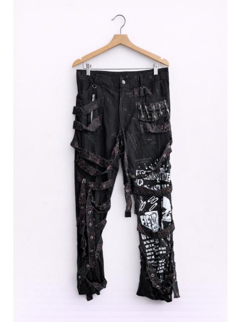 Other Designers Japanese Brand - GLP Gothic Lauta Punk Bondage Pant Black Multi-Strap Archive