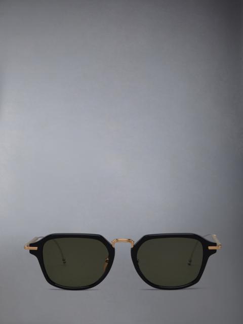 Thom Browne Acetate And Titanium Rectangular Sunglasses