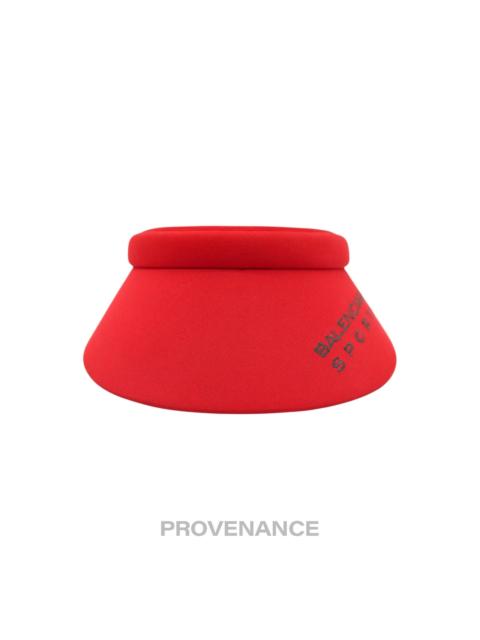 BALENCIAGA Balenciaga Sports Visor - Red green