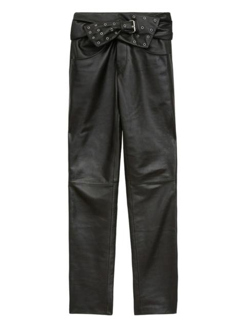 Isabel Marant Isabel Marant Women Chazia Leather Trousers