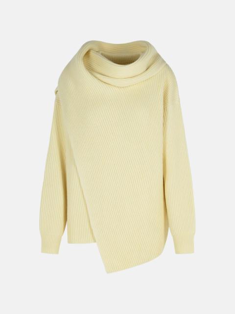 Jil Sander IVORY WOOL SWEATER