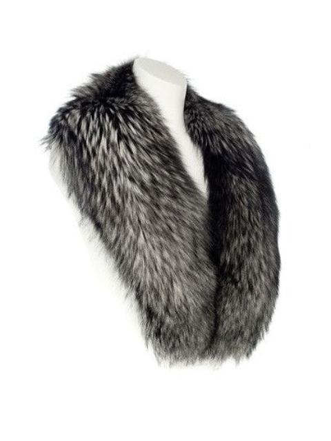 Mink Fur Coat - Luxury Saga Fox Furs Collar Scarf