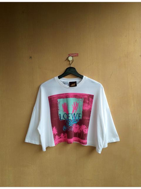 Loewe x Paula's Ibiza cropped top oversized shirt