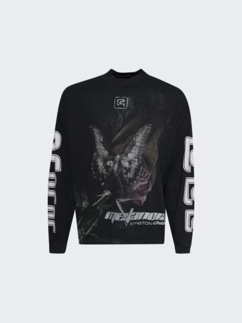 RRR123 Metamoth Vintage Long Sleeve Tee Jet Black