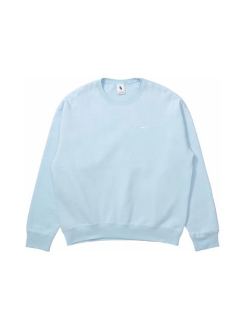Nike Nike Solo Swoosh Fleece Crewneck Celestine Blue/White