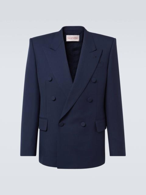 Wool gabardine blazer
