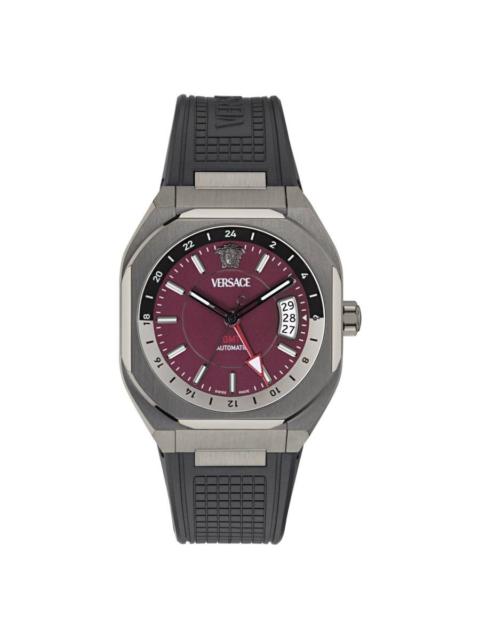 VERSACE Versace V-Contempo GMT Automatic Burgundy Dial Men's Watch VE0I00125