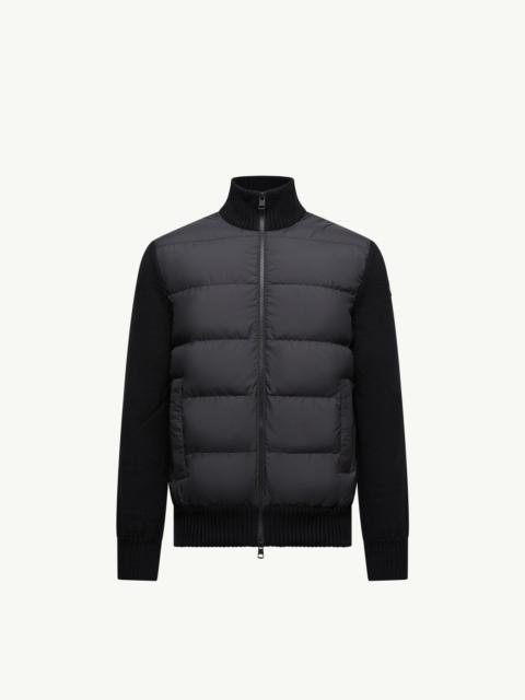 Moncler Padded Wool Zip-Up Cardigan
